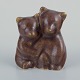 Knud Basse, 
Bornholm.
Small ceramic 
figure of two 
bear ...