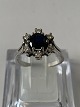 White Gold Ring 
with Sapphire & 
Diamonds, 14 
Karat
Size: 54