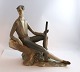 Nao. Porzellanfigur. Jäger. Höhe 27 cm. Länge 29 cm. (1 Wahl)