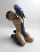 Königliches Kopenhagen. Porzellanfigur. Faun mit Papagei. Modell 752. Höhe 19 
cm. (1 Wahl)