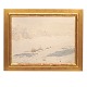 Aabenraa 
Antikvitetshandel 
präsentiert: 
Laurits 
Andersen Ring, 
1854-1933, 
Wasserfarbe, 
Winterlandschaft.
 ...