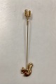 Georg Jensen 
Golden 
Christmas 
Candleholder - 
Squirrel 2004