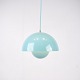 Osted Antik & 
Design 
præsenterer: 
Flowerpot 
Lampe - Model 
VP1 - Baby Blå 
- Verner Panton 
- &Tradition
