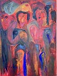 Dansk 
Kunstgalleri 
presents: 
"Moscow" 
Large, 
beautiful, 
expressive oil 
painting in a 
strong white 
frame.