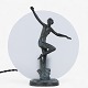 Ukendt
Bordlampe med 
dansende kvinde 
i patineret ...