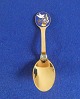 Michelsen Christmas spoon 1985 of Danish gilt 
sterling silver