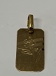 Antik Huset 
presents: 
Id Plate 
Scrouples with 
Flower Charms / 
Pendant in 18 
carat 
Height 18.10 
mm