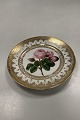 Danam Antik presents: Royal Copenhagen Antique Plate with Flower Motif and gold. Signed by Christian Klein from ...