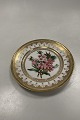 Danam Antik presents: Royal Copenhagen Antique Plate with Flower Motif and gold. Signed by Christian Klein from ...