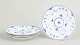 L'Art presents: Royal Copenhagen Blue Fluted Half Lace set of four salad plates.