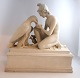 Lundin Antique präsentiert: Ganymed mit Jupiters Adler. Gipsfigur. Länge 38 cm. Höhe 38 cm. Am Sockel befindet ...