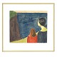 Aabenraa Antikvitetshandel präsentiert: Samuel Joensen-Mikines, 1906-79, Wasserfarbe. Mutter mit Tochter, Insel ...