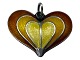 Antik K presents: David Andersen Norway sterling silverHeart pendant with enamek