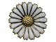 Antik K presents: Small Danish Silver Daisy Brooch from 1968-1975