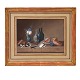 Aabenraa Antikvitetshandel präsentiert: Johann Rudolf Lelong, 1779-1814, Gouache. Signiert "Lelong". Stilleben ...