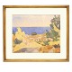 Aabenraa Antikvitetshandel präsentiert: Olaf Rude, 1886-1957, Wasserfarbe. Landschaft von der Insel bornholm. ...