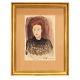 Aabenraa Antikvitetshandel präsentiert: Jens Søndergaard, 1895-1957, Porträt der Frau des Küntslers. Signiert ...