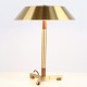 Osted Antik & Design präsentiert: Jo Hammerborg President Tischlampe aus Teak und Messing von Fog & Mørup ...