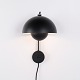 Osted Antik & Design präsentiert: Flowerpot Wandleuchte Modell VP8 in Schwarz von Verner Panton für &Tradition