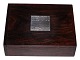 Antik K presents: Rose wood box with inlaid Hans Hansen sterling silver from 1969