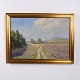 Osted Antik & Design präsentiert: Landschaftsgemälde auf Leinwand im Goldrahmen 57 x 77 cm