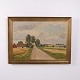Osted Antik & Design präsentiert: Landschaftsgemälde auf Leinwand im Goldrahmen 58,5 x 78 cm