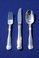 Antikkram präsentiert: Georg Jensen Dobbeltriflet oder Old Danish dänisch Silberbesteck, 3tlg. Lunch Besteck