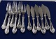 Rokoko dänisch Silberbesteck, Set von 6x2tlg. ...