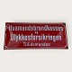 Moster Olga - Antik og Design präsentiert: Emaille-SchildHusmandsbrandkassen*675 DKK