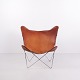 Osted Antik & Design präsentiert: Bat Sessel aus Cognacfarbenem Leder und Stahl aus den 1960er Jahren