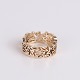 Osted Antik & Design präsentiert: Ole Lynggaard Anemone Ring aus 14 Karat Gold mit durchbrochenem Blätterdesign