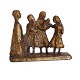 Aabenraa Antikvitetshandel präsentiert: Hanne Varming, 1939-2022 Bronzeskulptur einer Familie. Signiert. H: ...