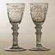 Aabenraa Antikvitetshandel präsentiert: Ein Paar Nøstetangen Chrystal Desert Gläser um 1750. H: 14cm