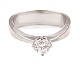 Aabenraa Antikvitetshandel präsentiert: Georg Jensen 18kt Weissgold Ring mit einem Diamanten von 0,55ct D/VS1. ...