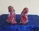 Antikkram präsentiert: Murano Glas, Paar sitzende Hunde 10cm