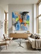 MR Retro Design präsentiert: Exklusives abstraktes Gemälde der Kvist Galleri, Horsens. Preis: 8.500,-. Ein ...