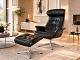 MR Retro Design präsentiert: CONFORM TIMEOUT LARGE – SONDERMODELL IN SCHWARZEM LEDER MIT HOCKER. Preis 18.000-,