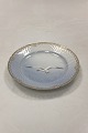 Danam Antik presents: Bing and Grondahl Seagull with Gold Cake Plate with pierced border