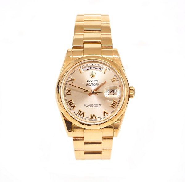 Rolex Oyster Perpetual Day-Date aus 18kt Roségold. Ref. 118205. D: 36mm