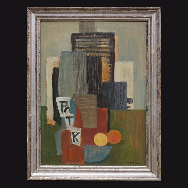 Carl Fischer, 1887-1962, oil on plate. Signed. Visible size: 57x42cm. With 
frame: 68x53cm