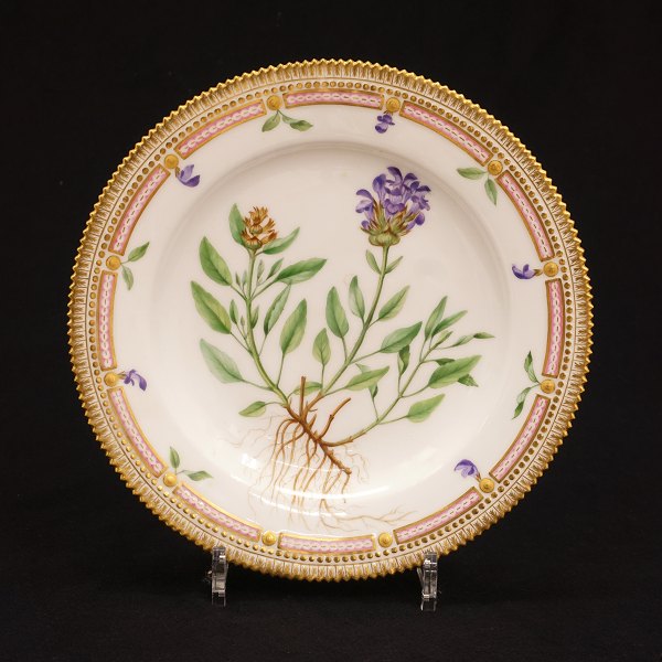 Early Flora Danica plate late 19th century. Royal Copenhagen 1870-90. "Brunella 
grandiflora Jacq."
D: 25cm