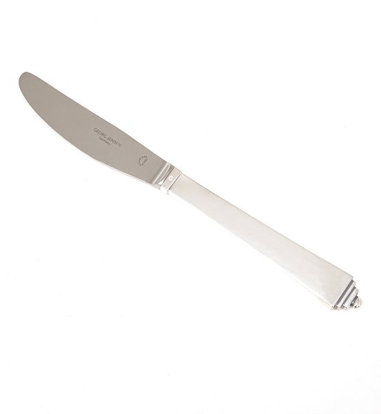 Georg Jensen Pyramide Mittagsmesser. Stahl und Sterlingsilber. Design von Harald 
Nielsen. L: 22,7cm