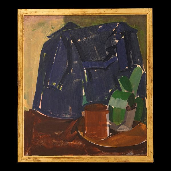 Edvard Weie, 1879-1943, oil on canvas. Stillife 1933. Visible size: 67x60cm. 
With frame: 73x66cm