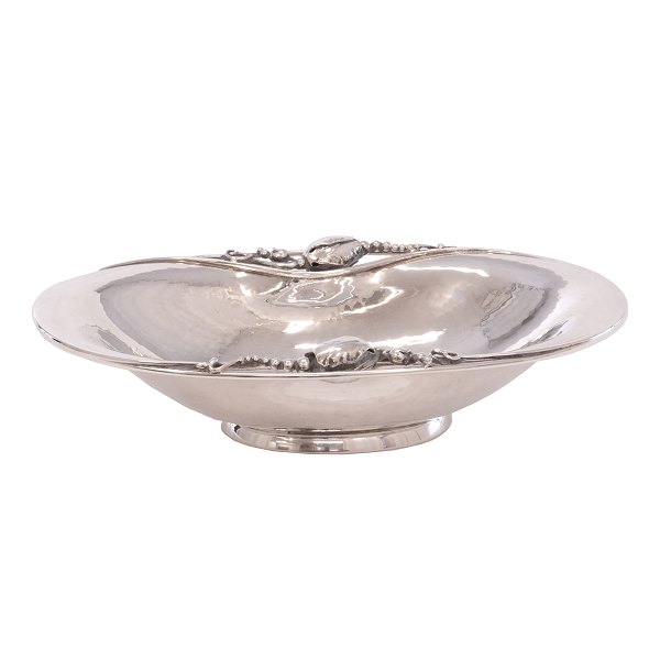 Ovale Georg Jensen Magnolia Sterlingsilber Schale 2A. H: 5cm. Schale: 20x14cm