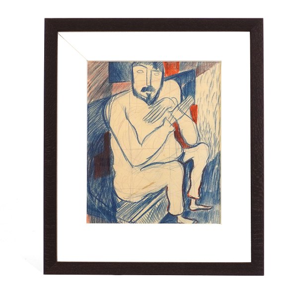 Eugène de Sala, 1899-1987, drawing. Signed. Visible size: 20x16,5cm. With frame: 
32x27cm