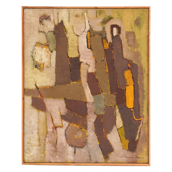 Rita Kerrn-Larsen, 1904-98, oil on canvas. Signed. Visible size: 81x65cm. With frame: 83x67cm